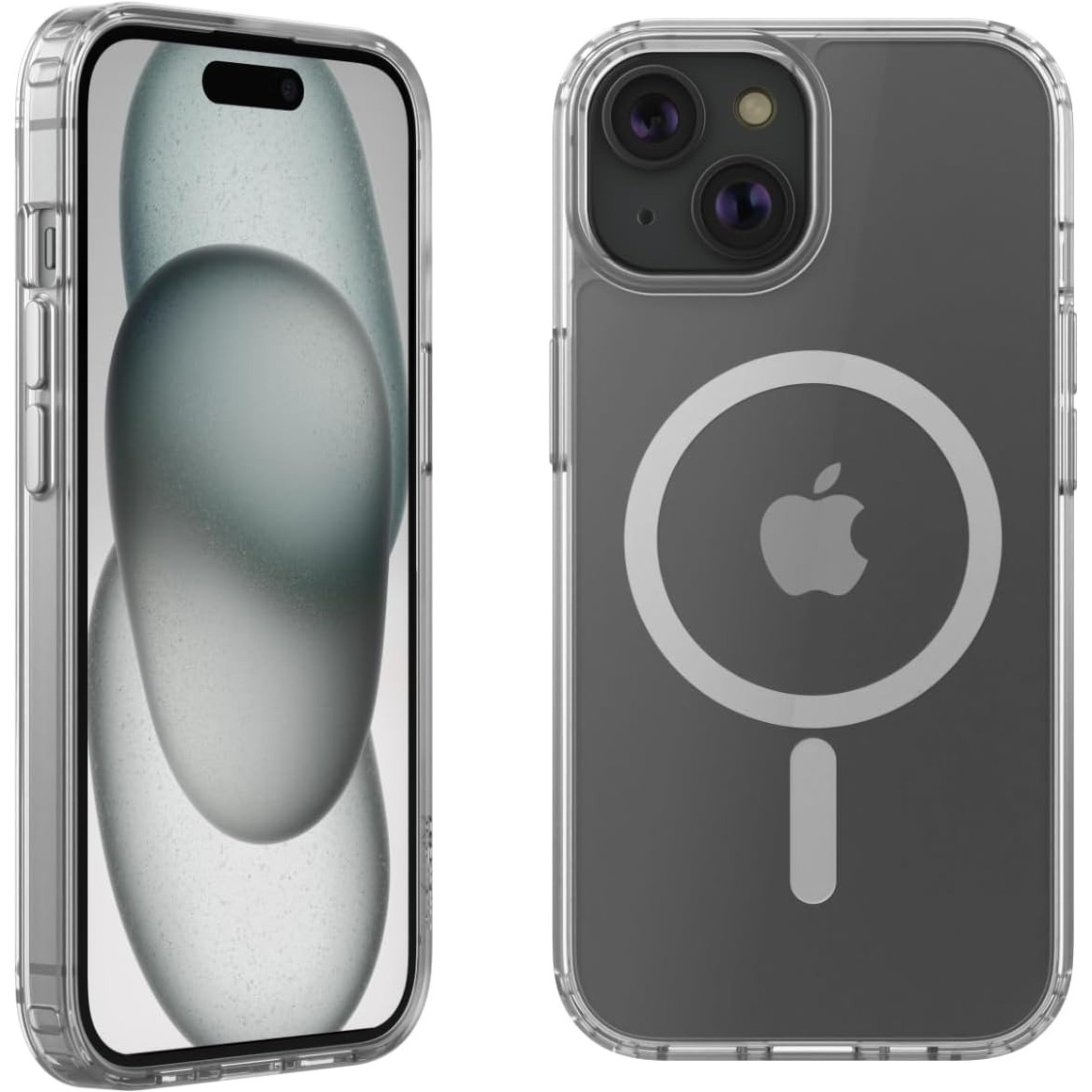 Etui Belkin SheerForce Magnetic Treated Protective Phone Case z MagSafe do iPhone 15, przezroczyste